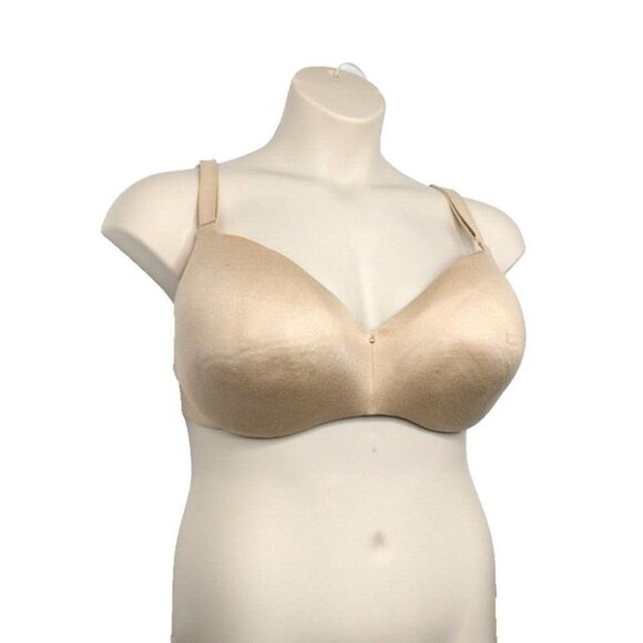 Lane Bryant Cacique Bra Backsmoother Lightly Lined Balconette 50DD Cafe Mocha - Picture 6 of 9
